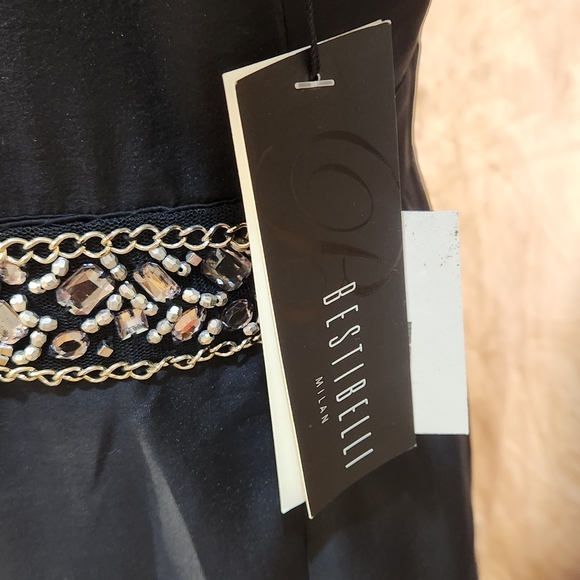 Korean Designer Embellished Waist Chiffon Dress - Picture 7 of 11